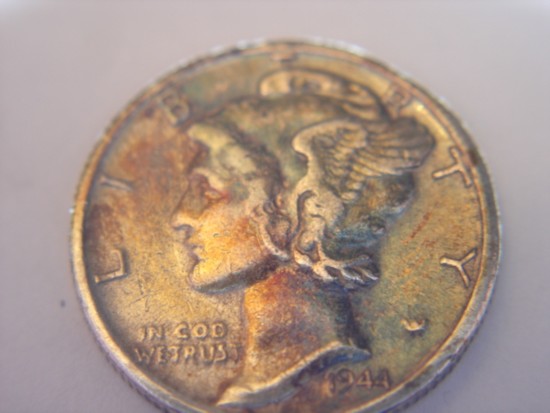 1944-S-Merc-Dime--Reverse-Cud-And-Rainbow-Toned